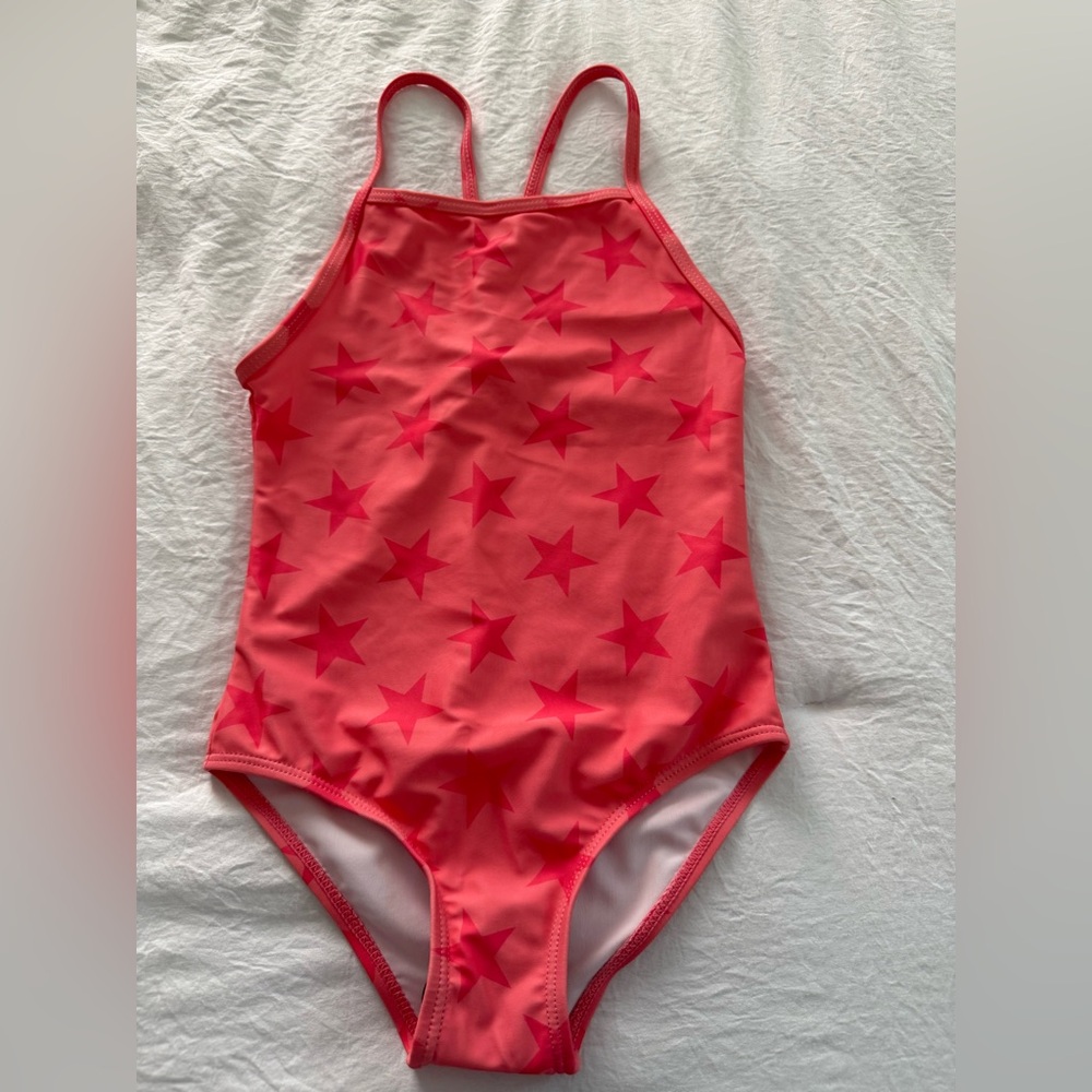 Kids Star Patterned Pink Swimsuit- Brand New